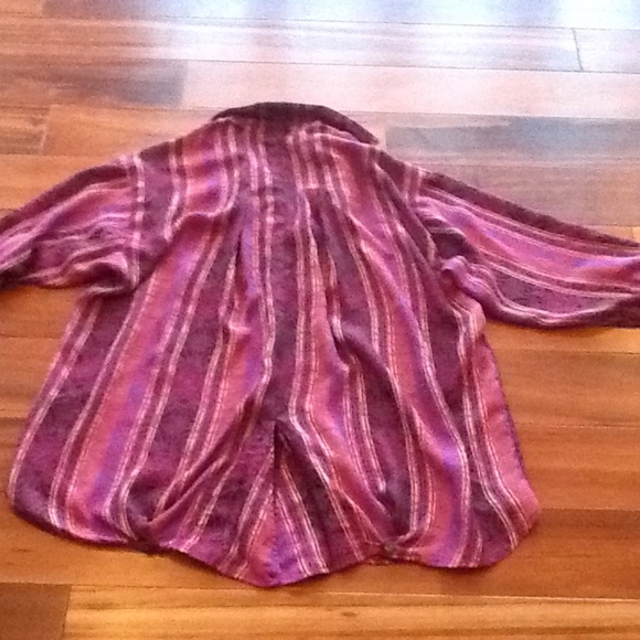 ANNE PINKERTON MAUVE BUTTON DOWN SHIRTDRESS SZ 6 - Picture 6 of 9